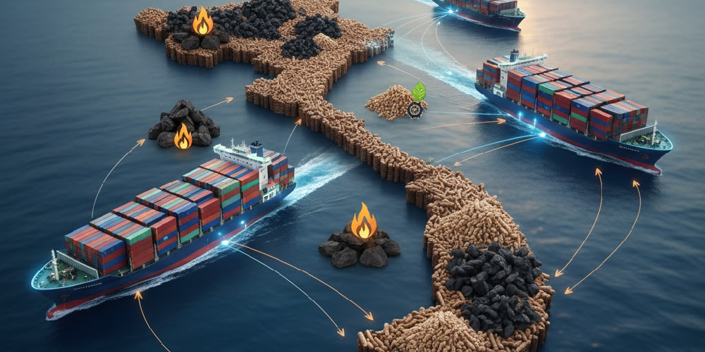 Bulk Export Shipping Container Charcoal