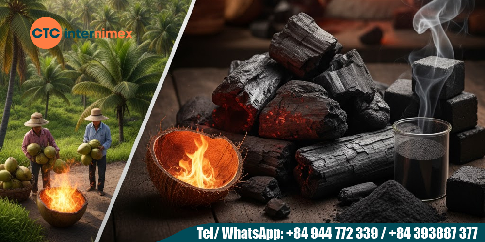 Coconut shell charcoal