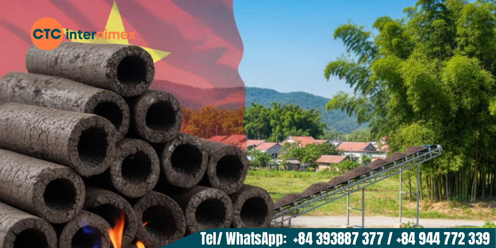 Charcoal exported from Vietnam with high quality