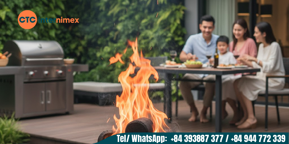 Vietnamese wood charcoal briquettes are versatile, serving multiple industrial and consumer needs