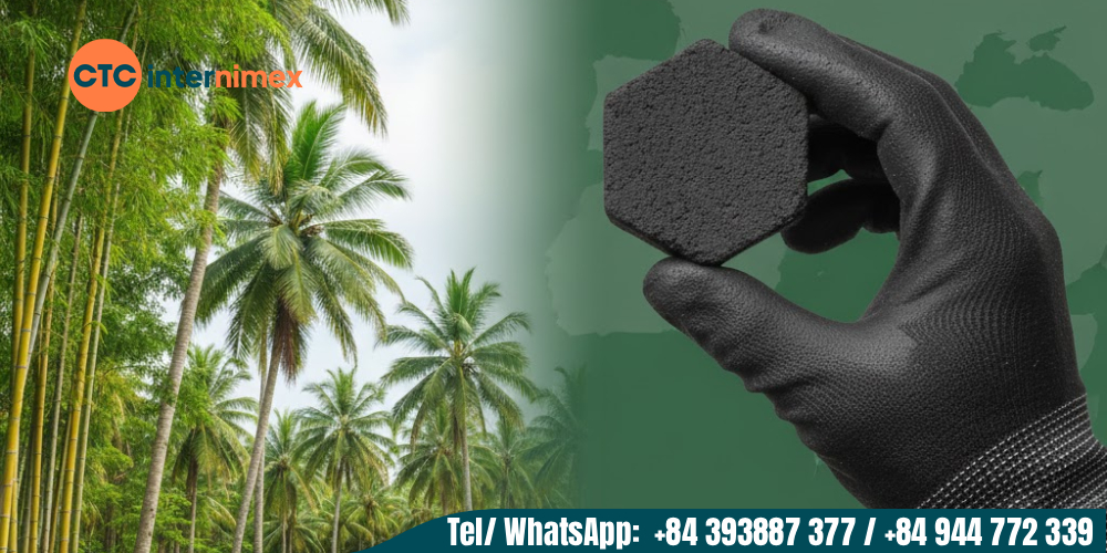 Than gáo dừa Việt Nam là loại than sạch, chất lượng cao để sản xuất được nhiều sản phẩm