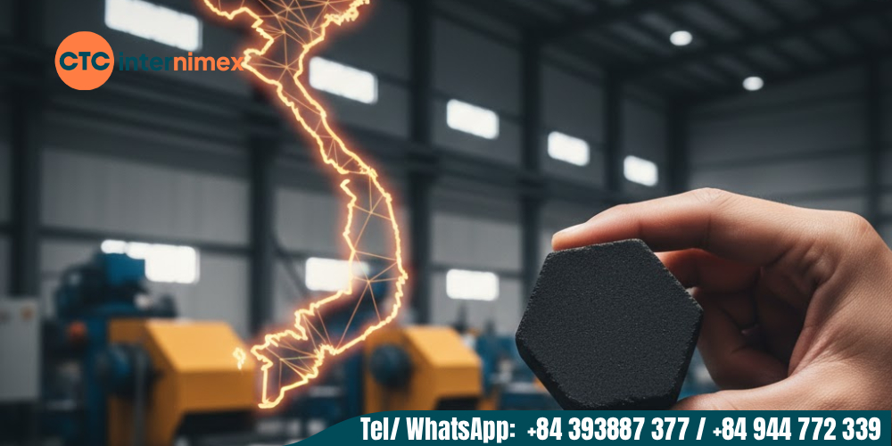 Binchotan charcoal is a high-quality white charcoal exported from Vietnam, heated at temperatures up to 1000 degrees Celsius.