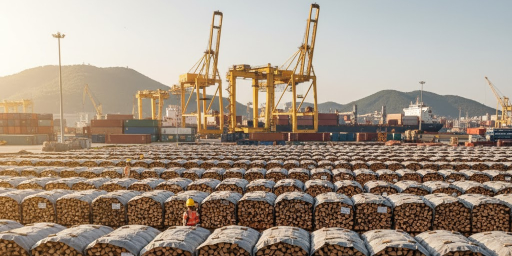 Split firewood export from Viet Nam