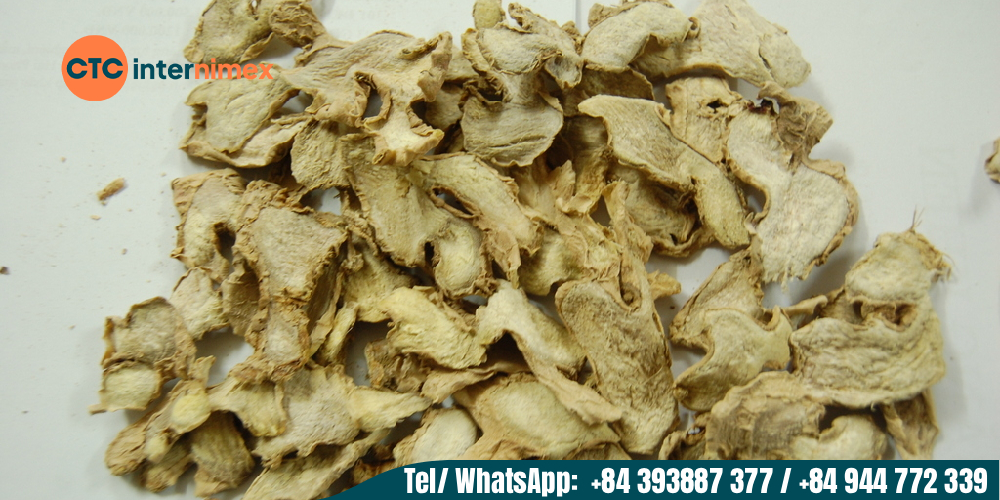 High-quality dried ginger from Vietnam is popular in the US, EU, Japan, and the Middle East.