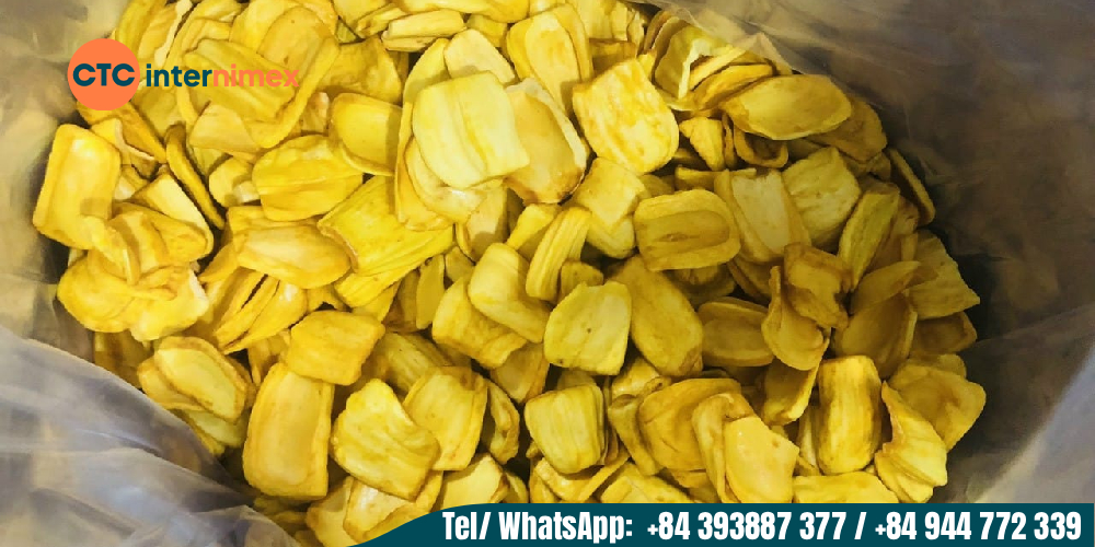 Dried jackfruit exported from Vietnam with all the certifications required by customers.