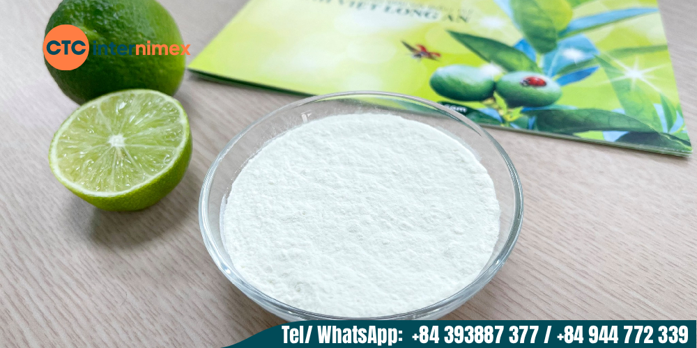 Lemon powder is an ingredient used in many restaurants and homes as a seasoning and beverage ingredient.