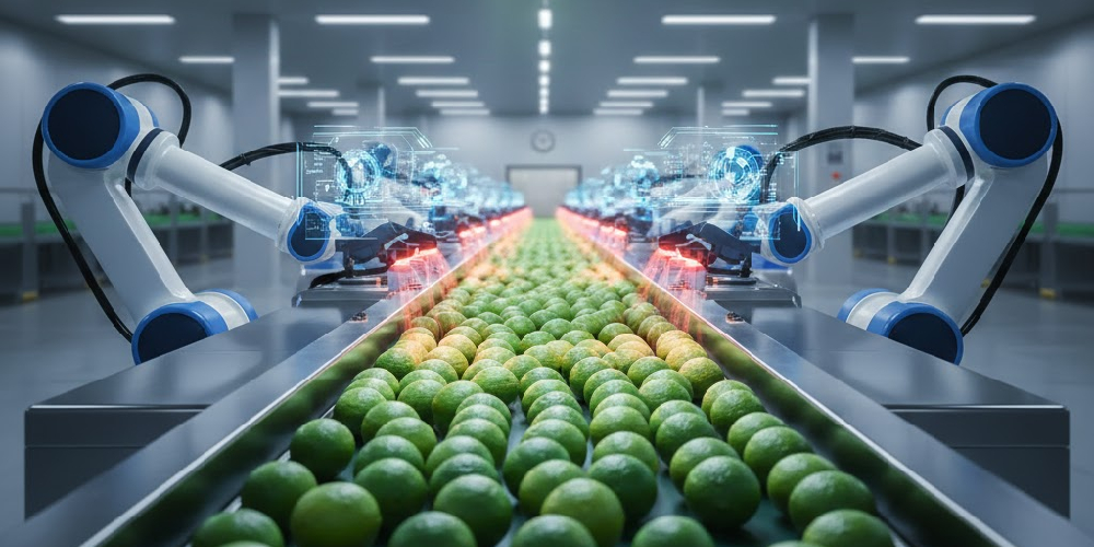 Vietnam Seedless Limes: AI Sorting